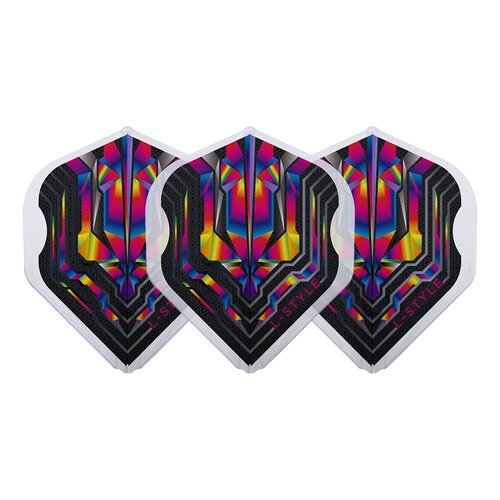 L-Style L-Style Champagne Flight EZ L1 Standard Origin Series Clear Rainbow Darts Flights