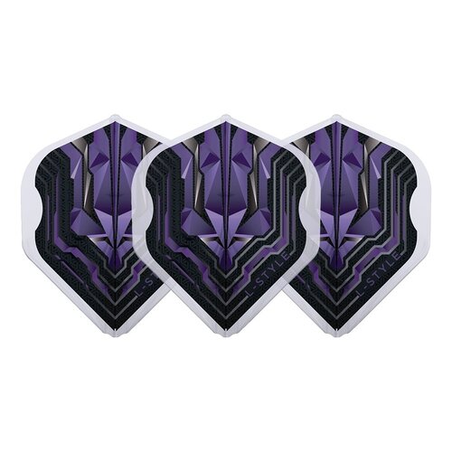 L-Style L-Style Champagne Flight EZ L1 Standard Origin Series Clear Purple Darts Flights