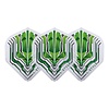 L-Style L-Style Champagne Flight EZ L1 Standard Origin Series Clear Green Darts Flights