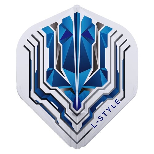 L-Style L-Style Champagne Flight EZ L1 Standard Origin Series Clear Blue Darts Flights