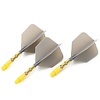 CUESOUL Cuesoul - ROST T19 Integrated Dart Flights - Big Wing - Grey Yellow Darts Flights