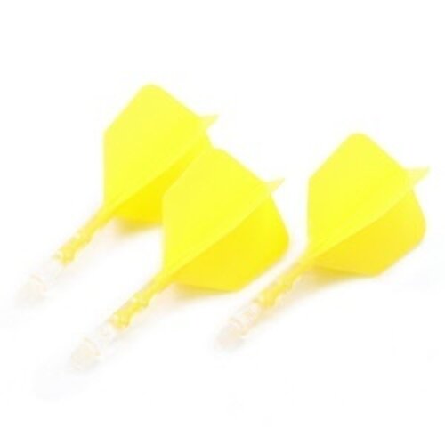 CUESOUL Cuesoul - ROST T19 Integrated Dart Flights - Big Wing - Yellow Clear Darts Flights