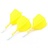 Cuesoul - ROST T19 Integrated Dart Flights - Big Wing - Yellow White Darts Flights