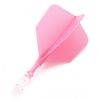 CUESOUL Cuesoul - ROST T19 Integrated Dart Flights - Big Wing - Pink Clear Darts Flights