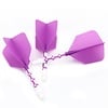 CUESOUL Cuesoul - ROST T19 Integrated Dart Flights - Big Wing - Purple White Darts Flights