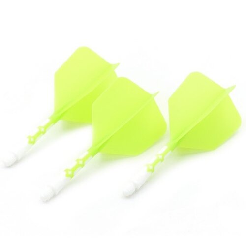 CUESOUL Cuesoul - ROST T19 Integrated Dart Flights - Big Wing - Green White Darts Flights