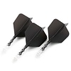 CUESOUL Cuesoul - ROST T19 Integrated Dart Flights - Big Wing - Black Clear Darts Flights