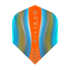 Harrows Harrows Silika Lumen NO6 Cyan & Orange Tough Crystalline Coated Darts Flights