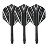 CUESOUL Cuesoul - Tero Flight System AK5 Rost Black Pattern - Black Standard Darts Flights