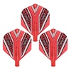 CUESOUL Cuesoul - Tero Flight System AK4 Black Pattern - Red Standard Darts Flights
