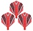 Cuesoul - Tero Flight System AK4 Black Pattern - Red Standard Darts Flights
