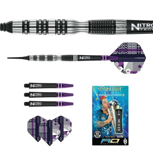 Red Dragon Red Dragon Peter Wright Snakebite - Black Racer 90% Soft Tip Darts