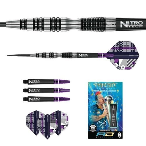 Red Dragon Red Dragon Peter Wright Snakebite Black Racer 90% Darts