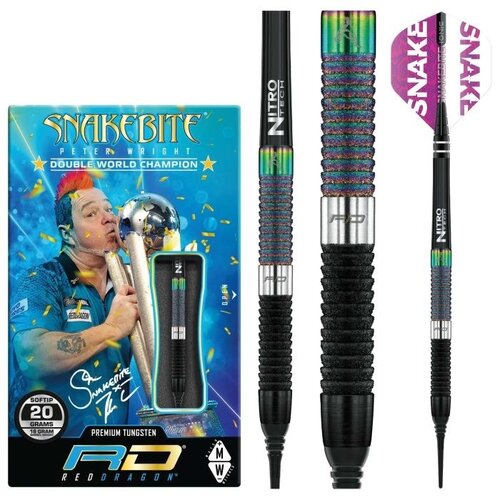 Red Dragon Red Dragon Peter Wright Snakebite World Champion Diamond Edition Soft Tip Darts