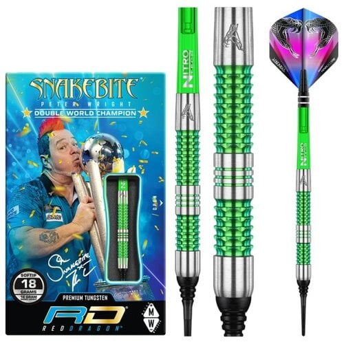 Red Dragon Red Dragon Peter Wright Snakebite Mamba 90% Soft Tip Darts