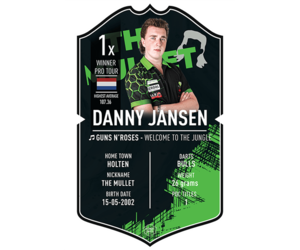 Ultimate Darts Card Danny Jansen