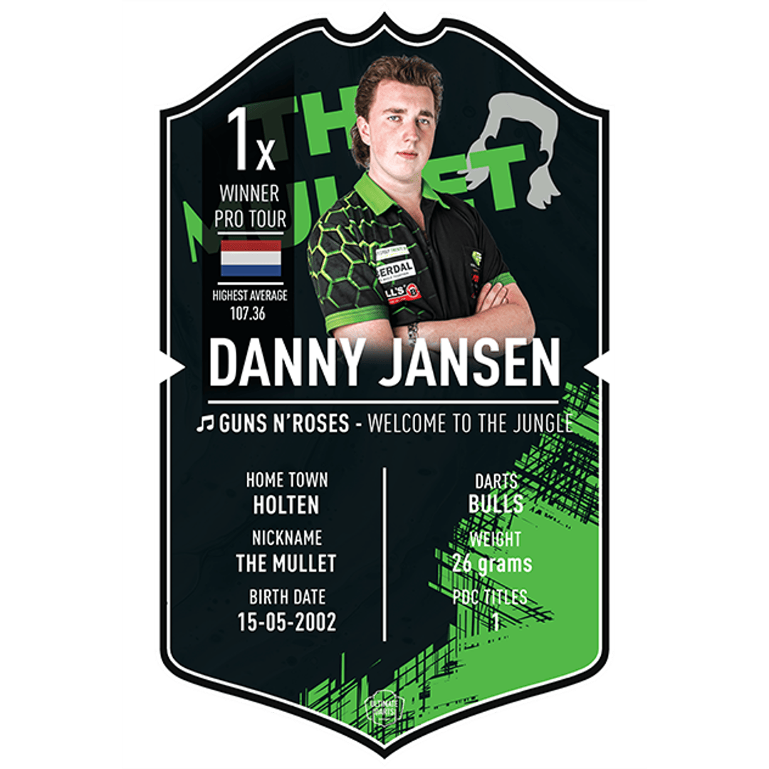 Ultimate Darts Card Danny Jansen 