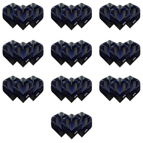 KOTO KOTO ZIZ-Matrix NO2 Dark Blue - 10 Sets Darts Flights