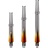 L-Style L- 2-Tone CBK Orange Darts Shafts