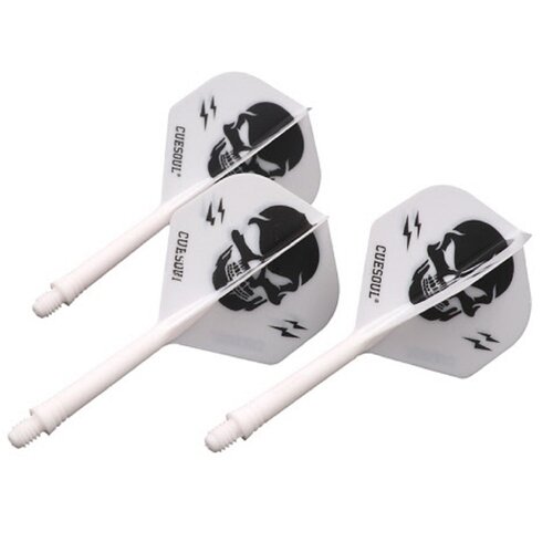 CUESOUL Cuesoul - ROST Integrated Dart Flights - LOVEone - White Darts Flights