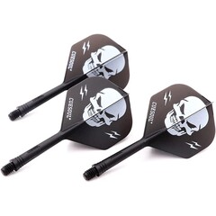 Cuesoul - ROST Integrated Dart Flights - LOVEone - Black