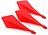 Cuesoul - TRAJ AK8 Flight Integrated Dart Flights - Diamond Shape - Red Darts Flights