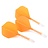 Cuesoul - ROST T19 Integrated Dart Flights - Standard Shape - Clear Orange Darts Flights