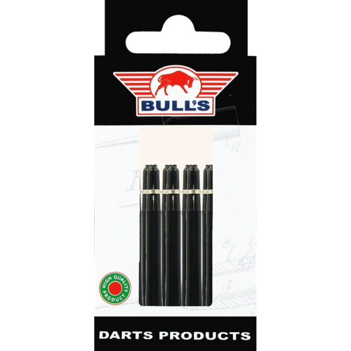 Bull's Bull's - 5-Pack Nylon The Original Long + Ring - Black Darts Shafts