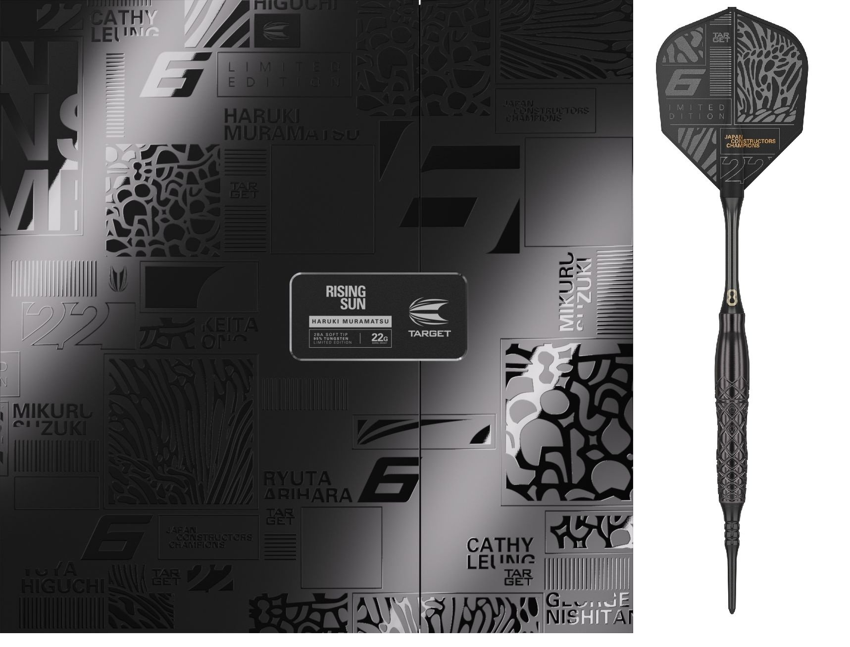 Target Haruki Muramatsu Rising Sun G7 Limited Edition 95% Soft Tip Darts