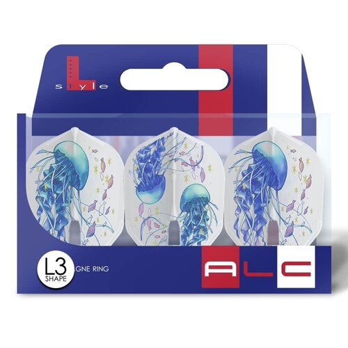 L-Style L-Style L3 Shape ALC Komori Mari ver.1 Clear White Darts Flights