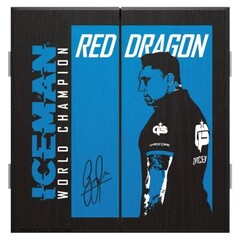 Red Dragon Gerwyn Price Dartboard Cabinet