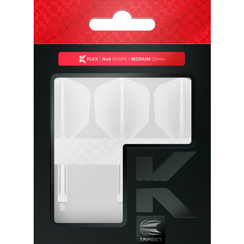 Target Target K-Flex White NO6 Darts Flights