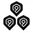Perfect Nine Logo Black Darts Flights