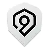 Perfect Nine Perfect Nine Logo White Darts Flights