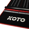 KOTO KOTO Carpet Checkout Red + Oche 285 x 60cm Dart Mat