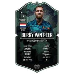 Ultimate Darts Card Berry van Peer