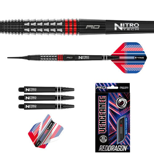 Red Dragon Red Dragon Vengeance Red 90% Soft Tip Darts