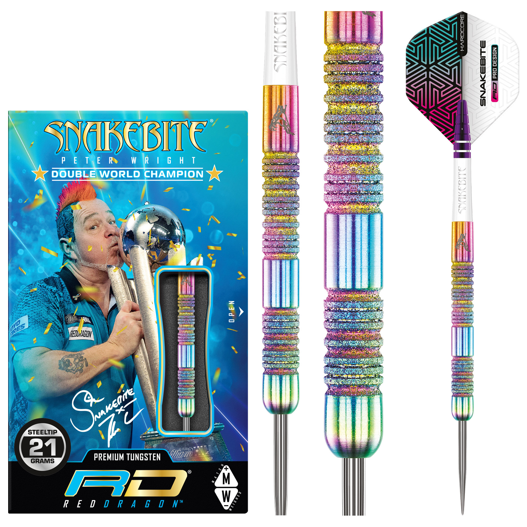 Red Dragon Peter Wright Diamond Fusion Spectron 90% Darts