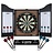 KOTO Darts Center - Dartboard Cabinet with Darts