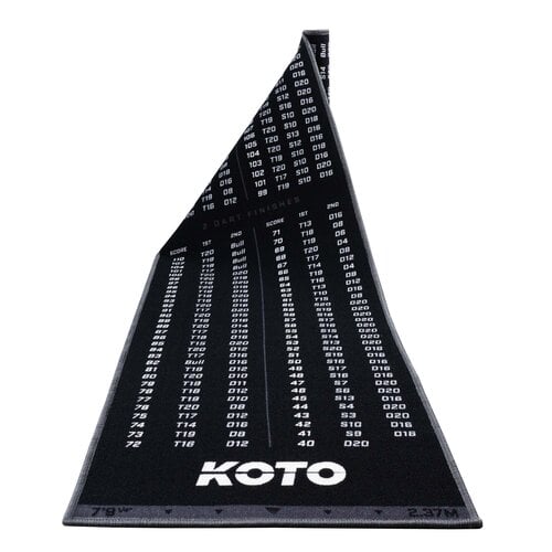 KOTO KOTO Carpet Checkout Grey 237 x 60cm Dart Mat