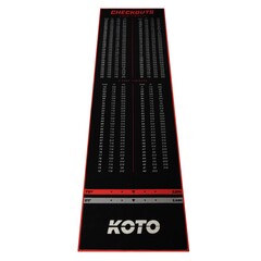 KOTO Carpet Checkout Red 285 x 60cm Dart Mat