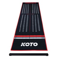 KOTO Carpet Checkout Red 285 x 80cm + oche Dart Mat