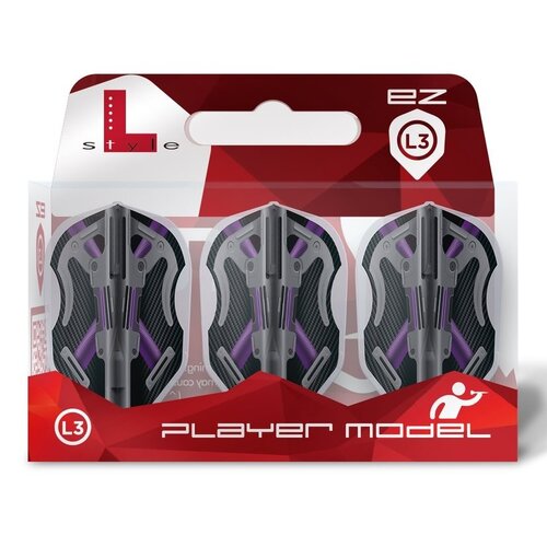 L-Style L-Style EZ L3 Mike Valentin Clear White V3 Darts Flights
