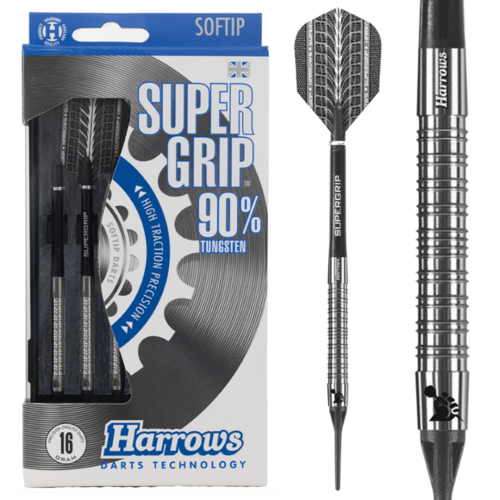 Harrows Harrows Supergrip 90% tungsten Soft Tip Darts