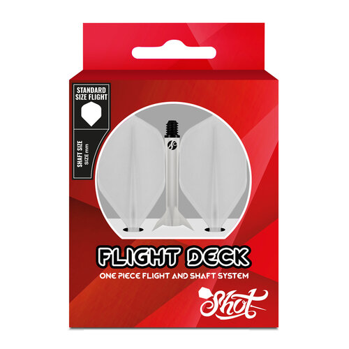 Shot Shot Flight Deck System Clear NO2 Darts Flights