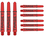 Target Pro Grip Tag 3 Set Red Black Darts Shafts