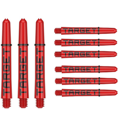 Target Target Pro Grip Tag 3 Set Red Black Darts Shafts