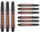Target Pro Grip Tag 3 Set Black Orange Darts Shafts