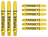 Target Pro Grip Tag 3 Set Yellow Black Darts Shafts