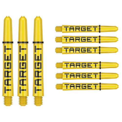 Target Target Pro Grip Tag 3 Set Yellow Black Darts Shafts